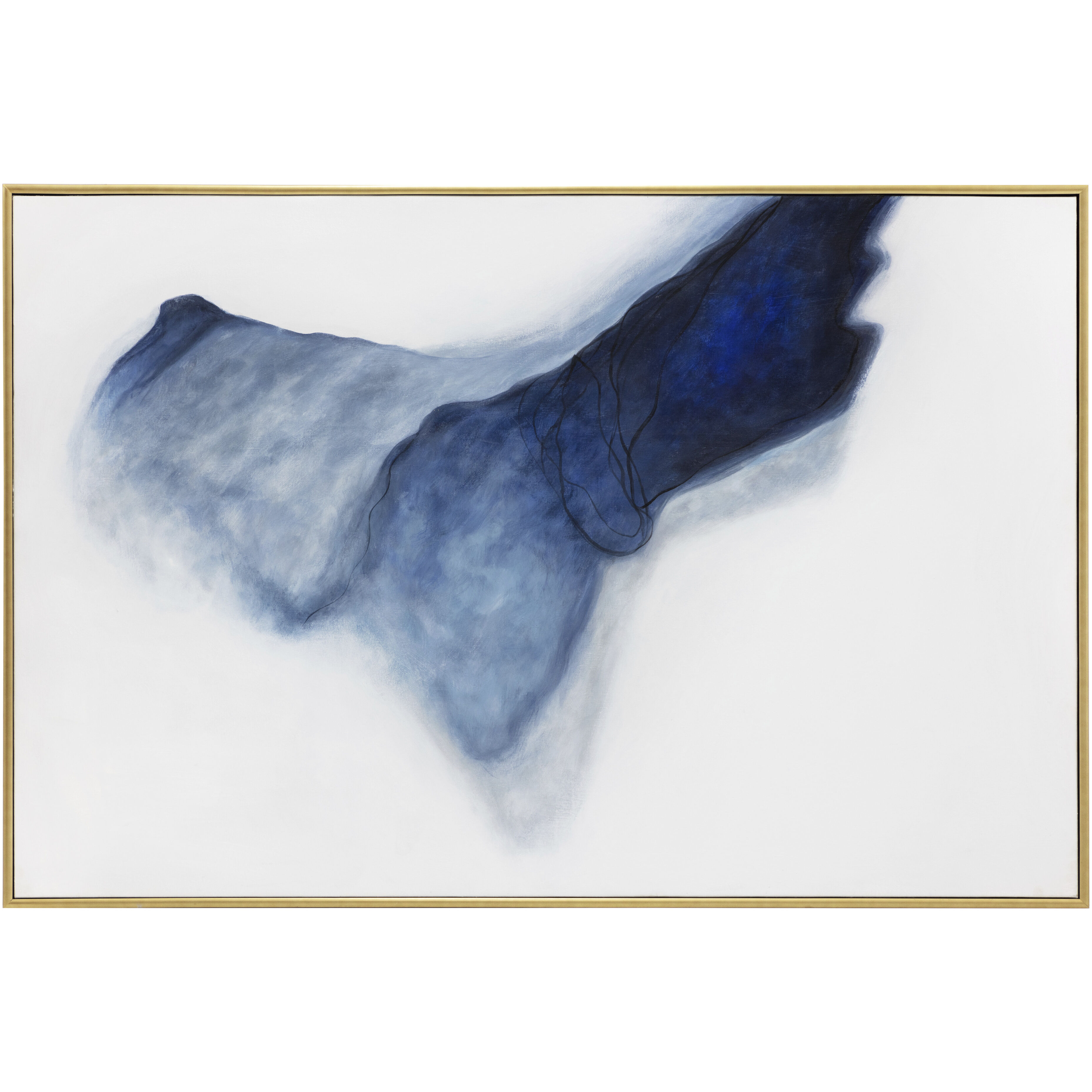 Cool Embrace 60 X 40 inch Hand Painted Art